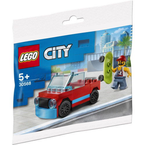 LEGO 樂高 城市系列 30568 滑板高手紅色敞篷汽車 全新 poly