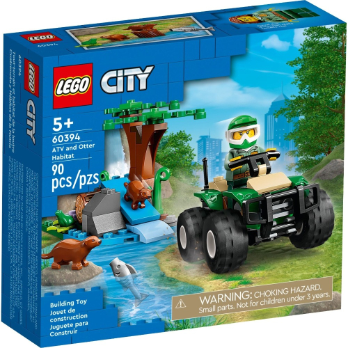 LEGO 樂高 60394 城市組系列 全地形車與水獺棲息地