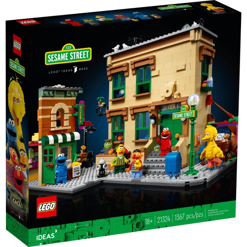 LEGO 樂高 21324 123芝麻街 123 Sesame Street 全新
