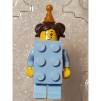 B4［BrickHouse] LEGO 樂高 水藍色積木裝女孩 BAM 人偶 全新