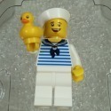 Z［BrickHouse] LEGO 樂高 水手與小鴨 BAM 人偶 全新-規格圖3