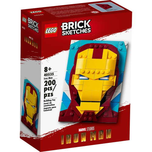 ［BrickHouse] LEGO 樂高 40535 Brick Sketches系列 鋼鐵人 全新未拆