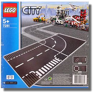 ［BrickHouse] LEGO 樂高 7281 彎道 馬路底板 全新