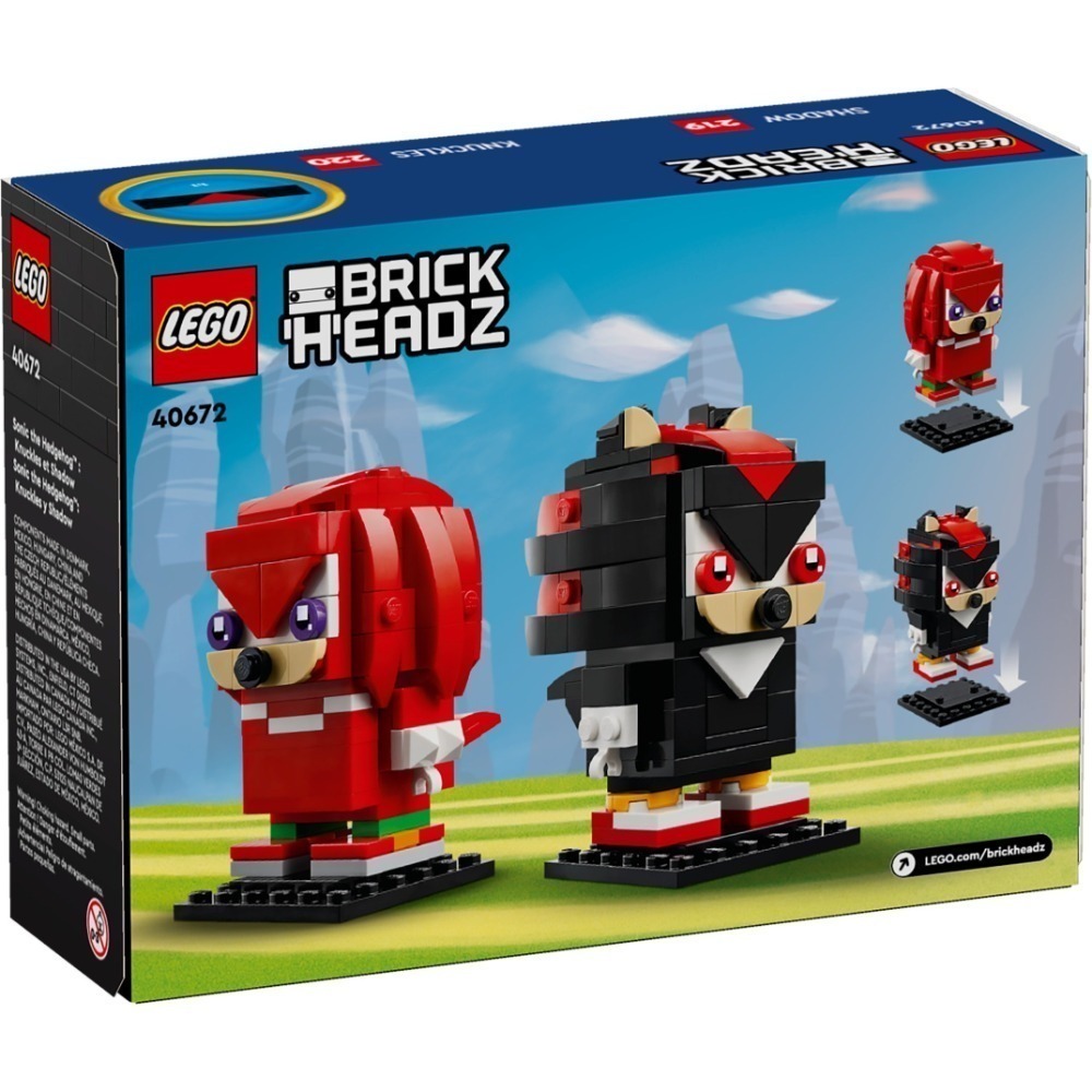 ［Brickhouse] LEGO 樂高 40672 BrickHeadz 音速小子 納克與夏特 全球未拆 ola 2-細節圖2