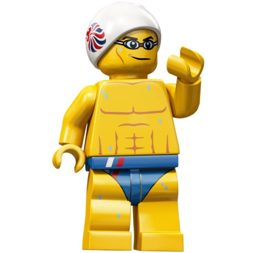 ［BrickHouse] LEGO 樂高 8909 英國奧運限定 #8 游泳選手 sb4