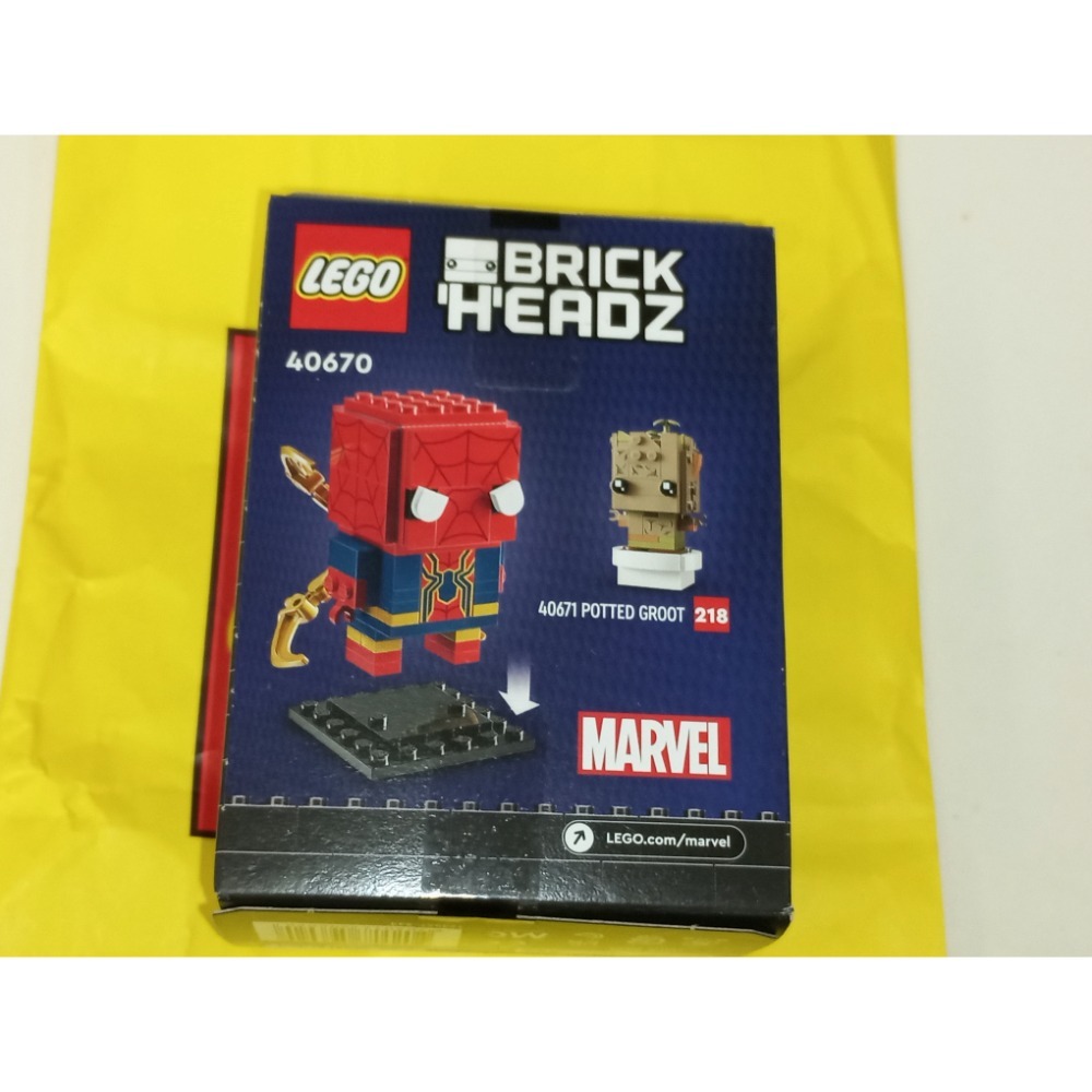 ［BrickHouse] LEGO 樂高 40670 BrickHeadz Iron Spider-Man 鋼鐵蜘蛛人-細節圖4
