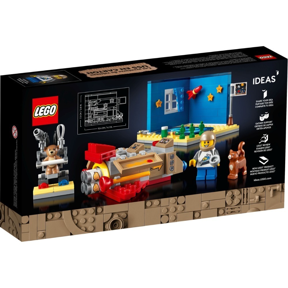 ［BrickHouse] LEGO 樂高 IDEAS 40533 硬紙箱太空船的冒險 全新未拆-細節圖2