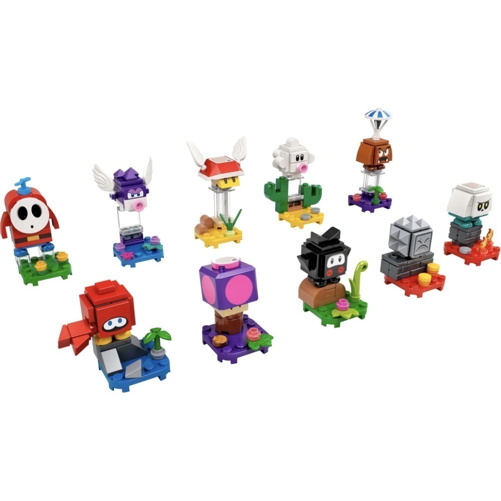 全新未拆封［BrickHouse] LEGO 樂高 71386 超級瑪利歐  2代角色包 10隻一套 全新-規格圖1