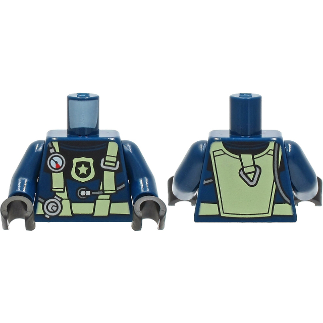 ［BrickHouse] LEGO 樂高 BAM 上半身 2021 2022 2023 2024 深藍色太空人 全新-規格圖1