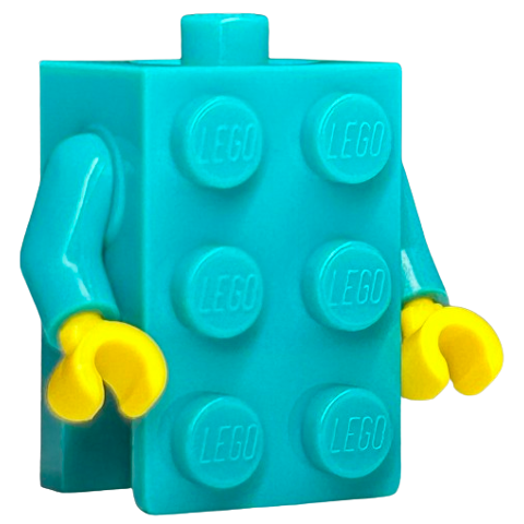 ［BrickHouse] LEGO 樂高 BAM 上半身 2021 2022 2023 2024 深藍色太空人 全新-規格圖1