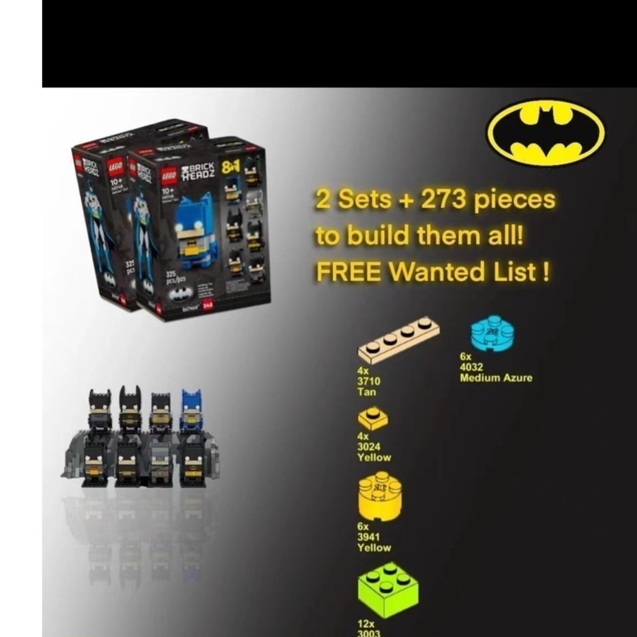 ［BrickHouse] LEGO 樂高 40748 擴充零件 蝙蝠俠 Batman 8in1 Figure 全新-細節圖3