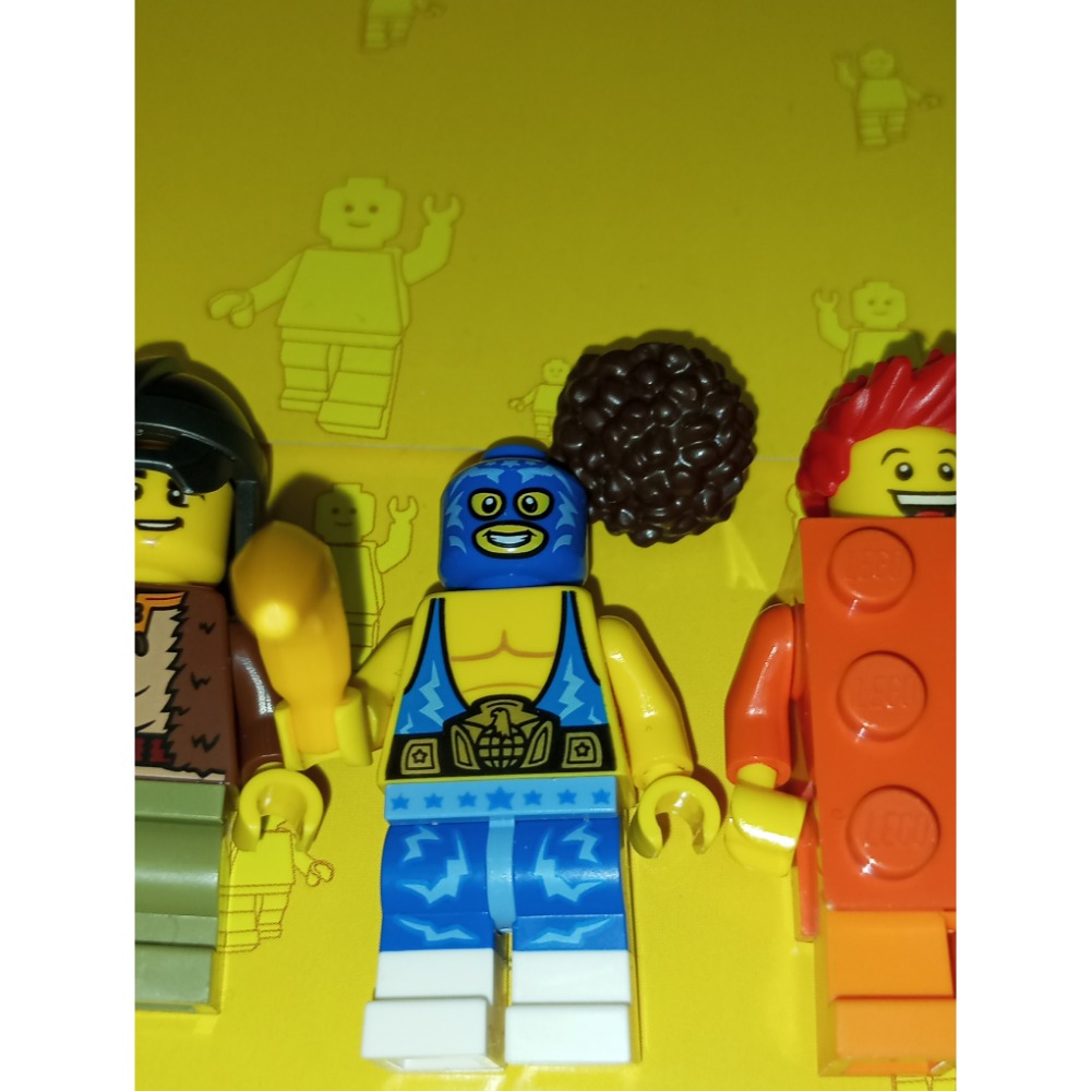 ［Brickhouse] LEGO 樂高 BAM 2025 Jan Feb 維京小子 摔角手 深橘磚塊人 全新-細節圖3