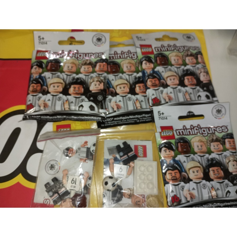 [BrickHouse] LEGO 樂高 71014 德國足球人偶 6隻不同合售 全新 ol-細節圖2
