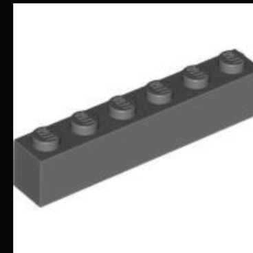 LEGO 樂高 深灰色 基本磚 Brick 1 x 6 4211100 3009 全新 Y-規格圖1