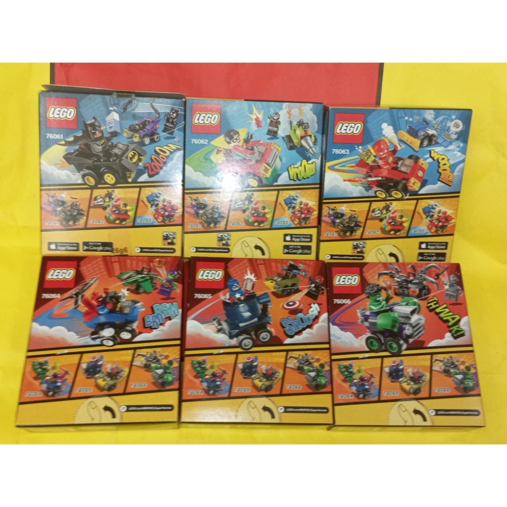 6盒一套［BrickHouse] LEGO 樂高 Mighty Micro 小車 76061~76066  全新未拆-細節圖2
