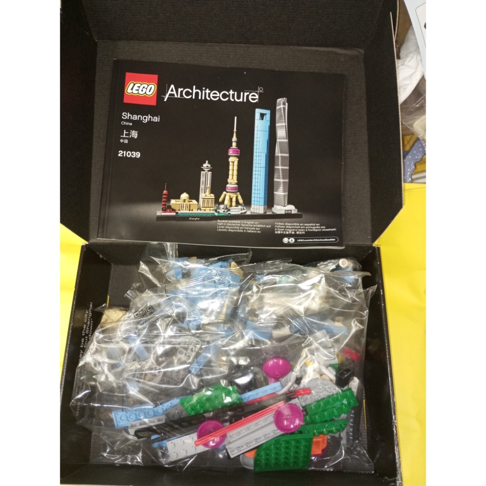 盒損拆盒［BrickHouse] LEGO 樂高 建築系列 21039 上海天際線 全新-細節圖3