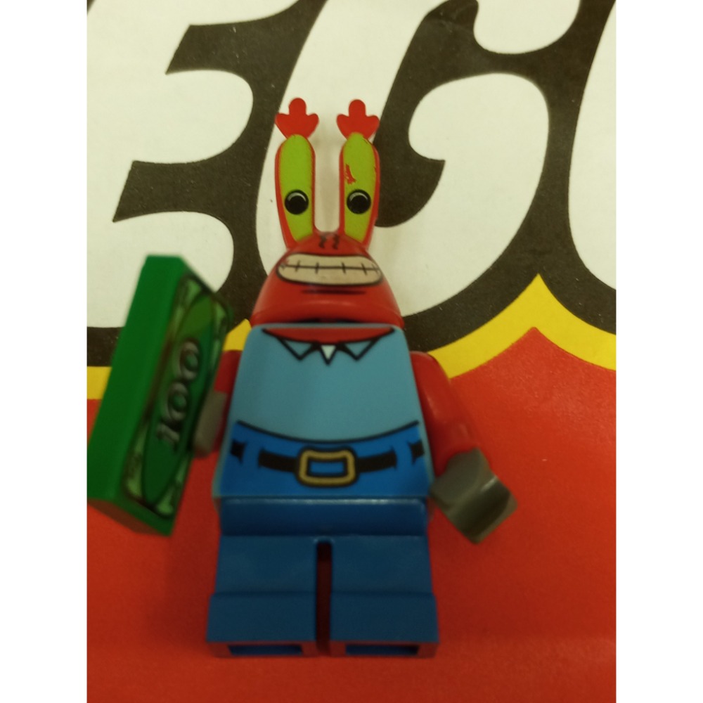 ［BrickHouse] LEGO 樂高 bob023 Mr. Krabs 蟹老闆 全新-細節圖2