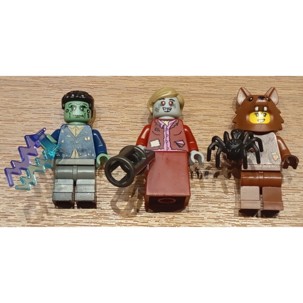 ［Brickhouse] LEGO 樂高 BAM 2026 9月 萬聖節 科學怪人 殭屍少女 狼人裝女孩 整套 全新-細節圖2