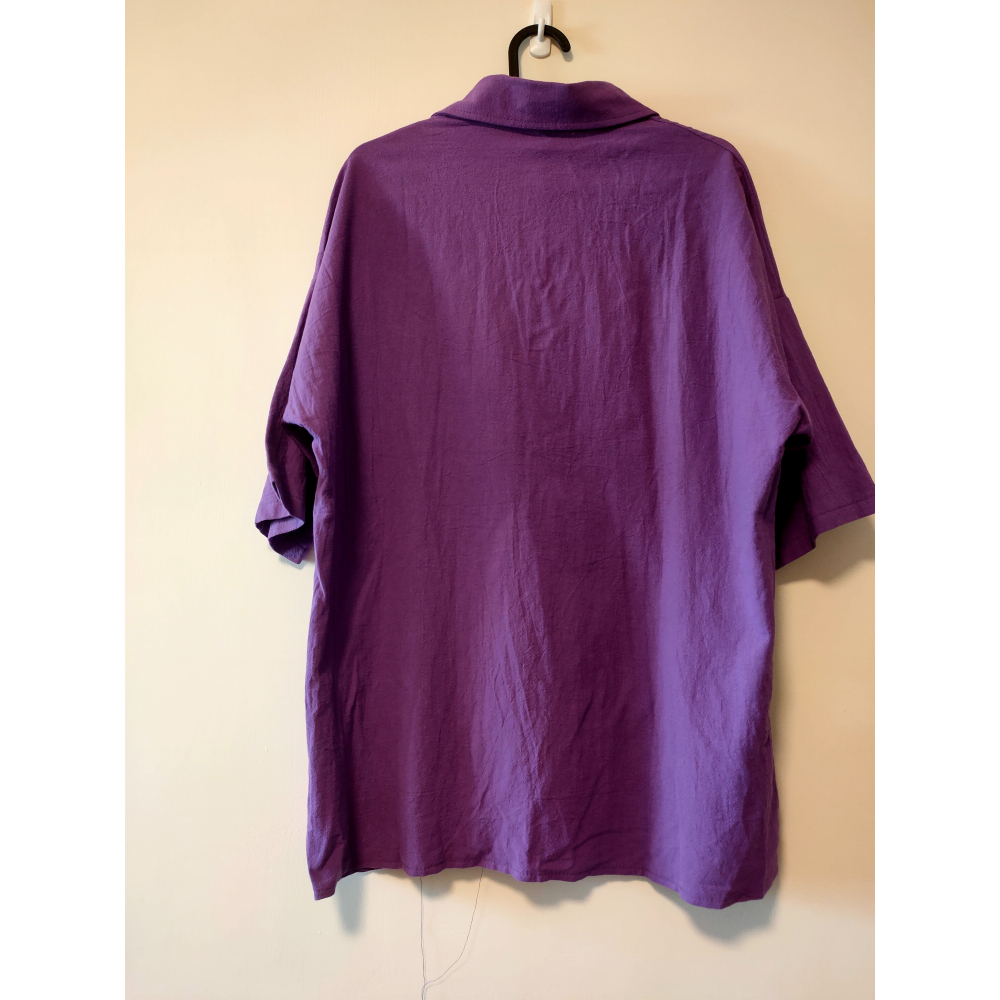 二手 - 工裝短袖襯衫 紫-細節圖3