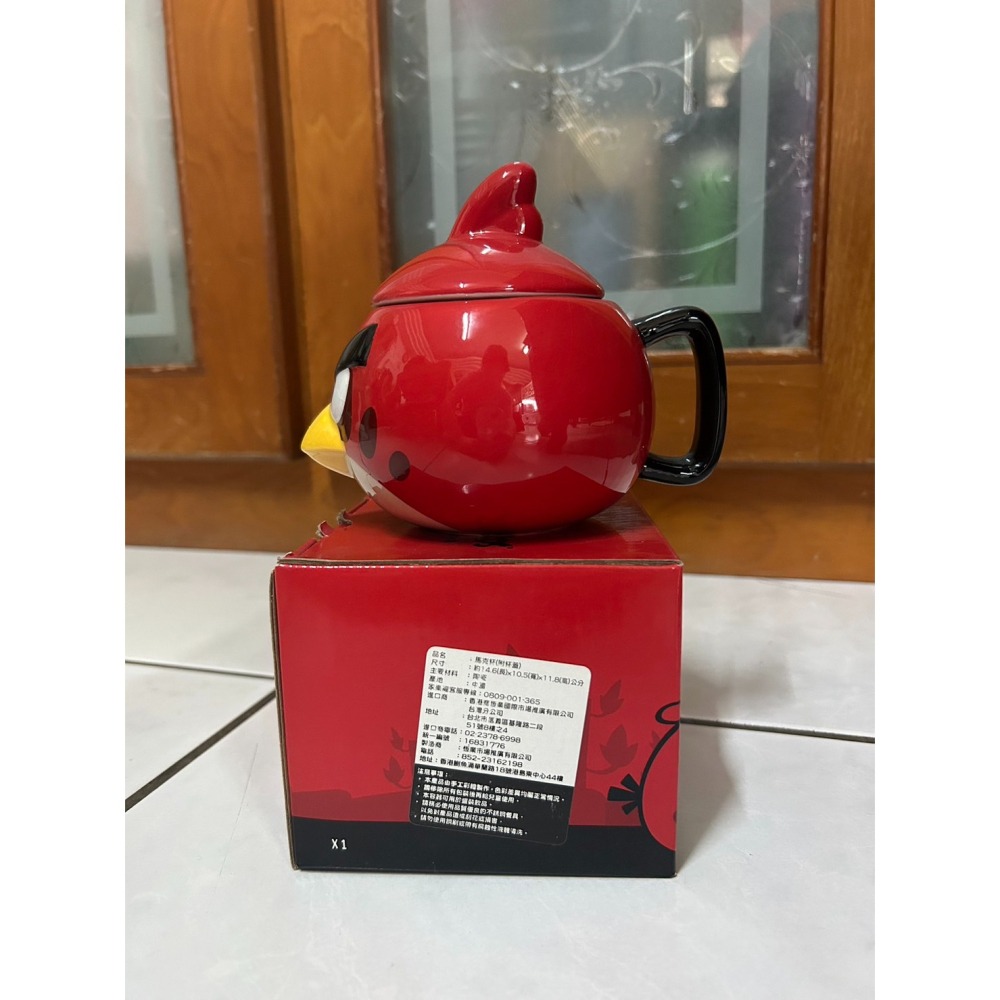 全新 - 憤怒鳥馬克杯 附杯蓋-細節圖3