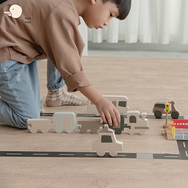 【Pato Pato】EVA 知育玩具系列 - 交通工具二合一禮盒組 / 隨機出色-細節圖5