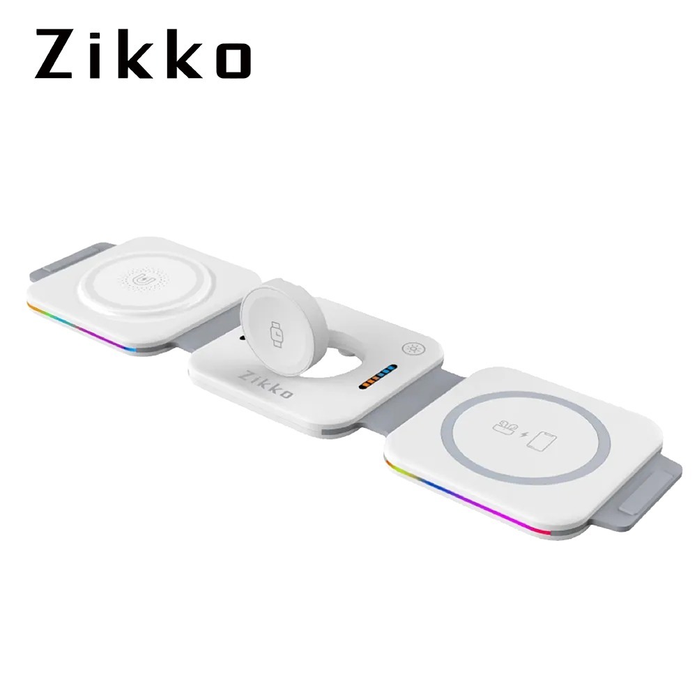 【Zikko】五合一摺疊夾心無線充電座 / ZK-CG01-細節圖2