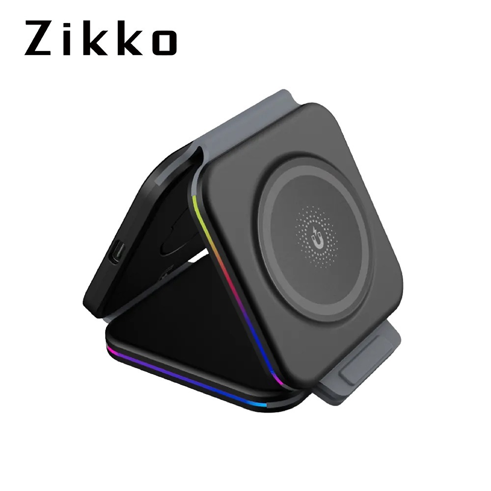 【Zikko】五合一摺疊夾心無線充電座 / ZK-CG01-細節圖4
