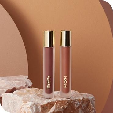 EXCEL 絲絨霧采唇釉 *限定色* LV09 血褐橙 LV10 迷柔紅-細節圖2