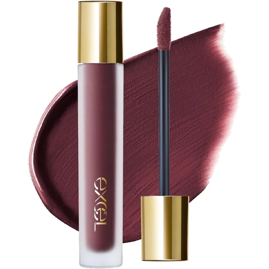 EXCEL 絲絨霧采唇釉 *限定色* LV09 血褐橙 LV10 迷柔紅-細節圖10