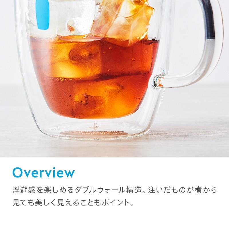 日本 Bodum X Blue Bottle Coffee Bodum 雙層杯 玻璃馬克杯-細節圖2