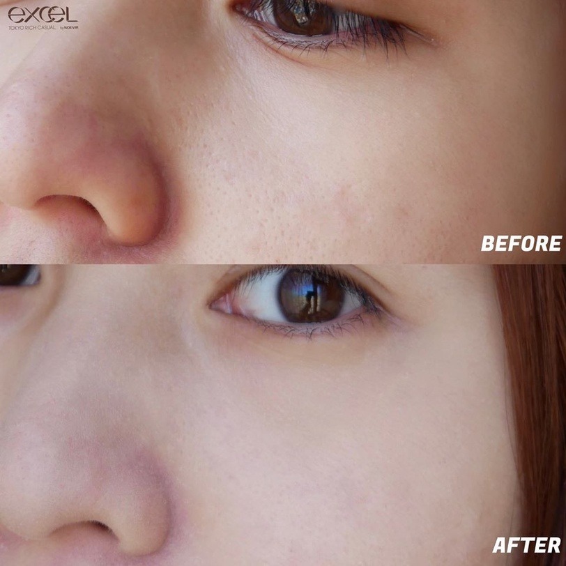 日本 EXCEL 裸透美肌輕粉餅 多效妝前乳 粉餅+妝前乳 限定組合-細節圖6