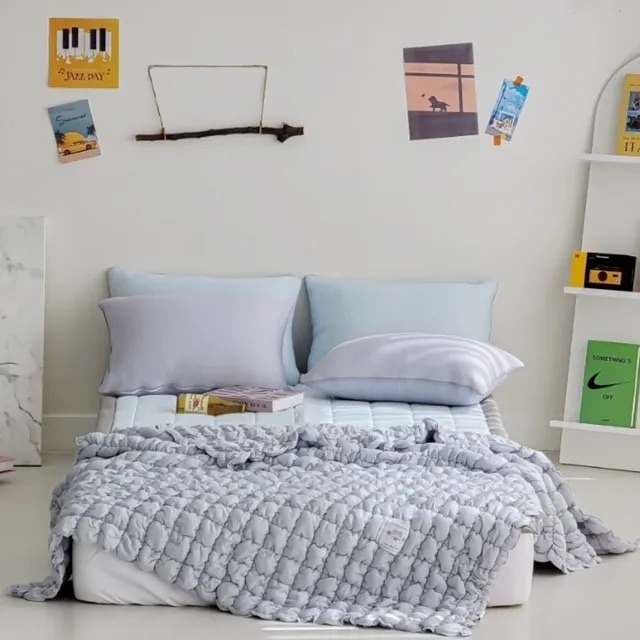 現貨 | 韓國 -7.9度 雲朵泡泡 冰冰被 涼感被 降溫涼被 涼感紗纖維 單人 涼被-細節圖4