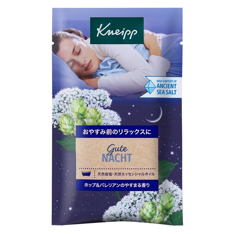 Kneipp 克奈圃 日本限定 入浴鹽 Gute Nacht 助眠放鬆 啤酒花和纈草香 50g 單次包-細節圖3