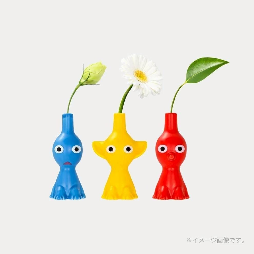現貨 | 日本任天堂 皮克敏花瓶 陶瓷一輪插花瓶 單枝花瓶 PIKMIN 陶瓷花瓶-細節圖2