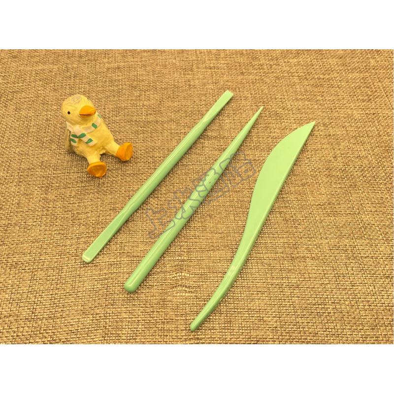 3件套專業級黏土工具組高品質造型工具無毛邊光滑超輕粘土軟陶泥基本棒針扁刀塑型二合一土美國土陶土樹脂土輕質土造型用-細節圖2