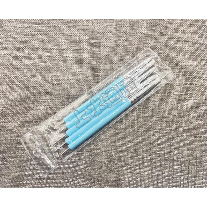 兩用雕花筆曼陀羅藝術繪畫曼陀羅工具雙頭珠筆美甲工具雙頭點珠筆超軟矽膠筆鏤空筆 雕刻壓花筆5支裝珠筆-細節圖8