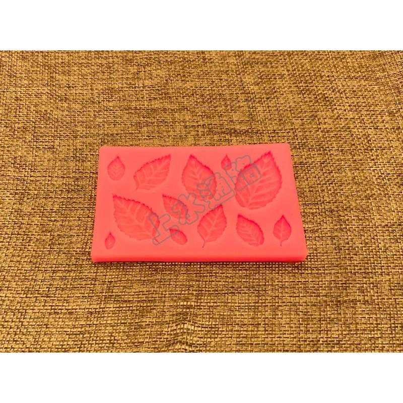 楓葉 樹葉 翻糖蛋糕烘培陶泥手工模 液態矽膠模具 蛋糕裝飾 粘土樹葉楓葉矽膠模具 葉子集合食玩配件-細節圖4