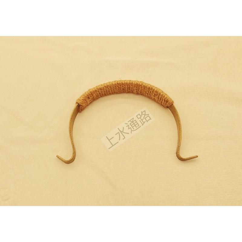 台灣現貨仿古銅麻繩款長鉤直出茶壺提樑把手仿古銅綁麻繩茶壺提手把外鉤壺提樑把手防燙配件茶壺手柄配件-細節圖6