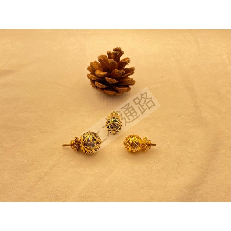 台灣直送 金色鋅合金彩珠壼鈕精緻茶具金色鋅合金珠壼盖鈕配件 陶瓷金色鋅合金彩珠蓋珠 茶葉罐蓋钮香爐拉手金色鋅合金彩珠-細節圖5