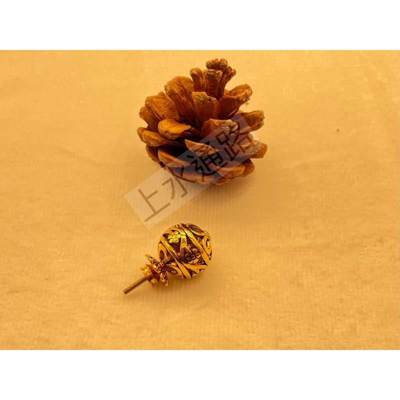 台灣直送 金色鋅合金彩珠壼鈕精緻茶具金色鋅合金珠壼盖鈕配件 陶瓷金色鋅合金彩珠蓋珠 茶葉罐蓋钮香爐拉手金色鋅合金彩珠-細節圖8