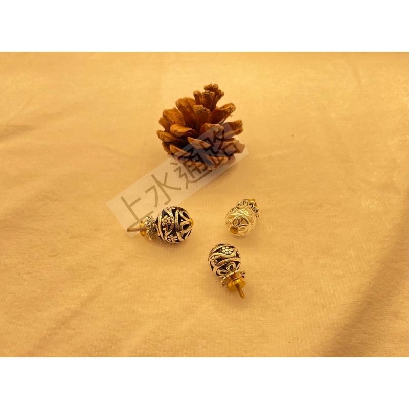 台灣直送 銀色鋅合金彩珠壼鈕精緻茶具銀色鋅合金珠壼盖鈕配件 陶瓷銀色鋅合金彩珠蓋珠 茶葉罐蓋钮香爐拉手銀色鋅合金彩珠-細節圖5