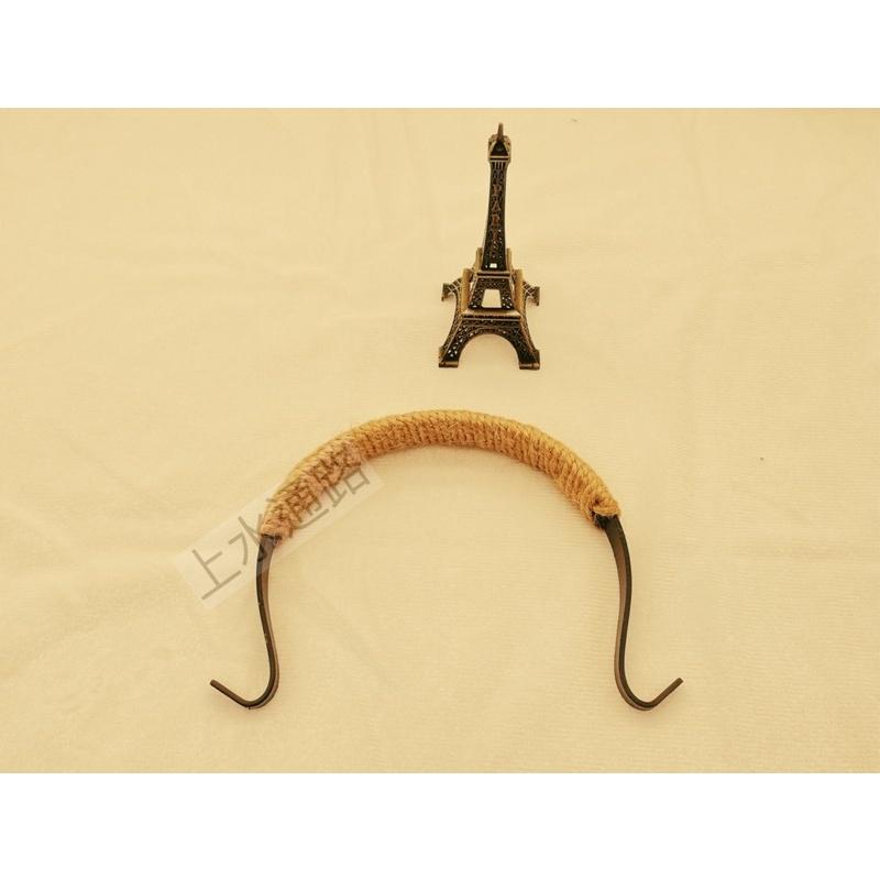 台灣現貨黑色烤漆麻繩款長鉤直出茶壺提樑把手黑色烤漆綁麻繩茶壺提手把外鉤壺提樑把手防燙配件茶壺手柄配件-細節圖8