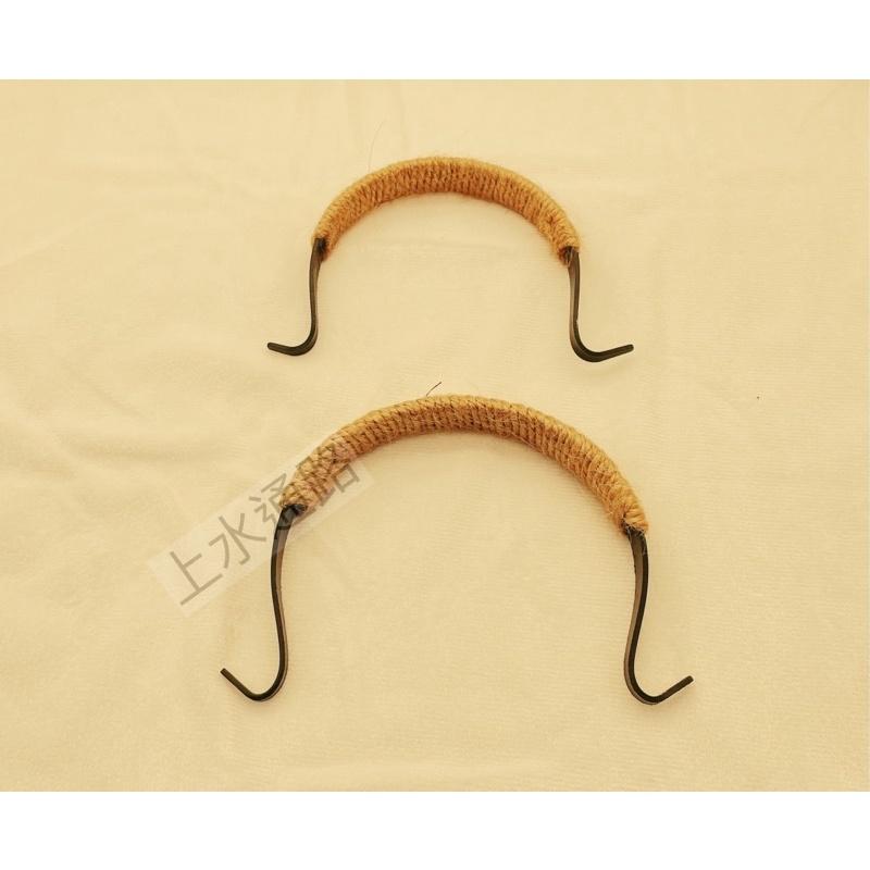 台灣現貨黑色烤漆麻繩款長鉤直出茶壺提樑把手黑色烤漆綁麻繩茶壺提手把外鉤壺提樑把手防燙配件茶壺手柄配件-細節圖9