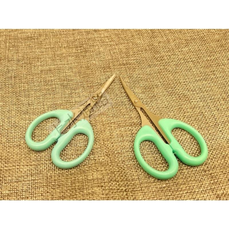 黏土軟陶精細彎頭剪刀 直頭剪刀手工剪刀 細節剪刀超輕黏土手辦工具精緻尖細彎頭剪刀-細節圖8