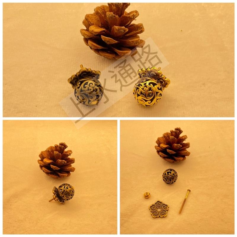 台灣直送 祥雲珠壼鈕精緻茶具祥雲珠壼盖鈕配件 祥雲珠彩珠蓋珠 茶葉罐蓋钮香爐拉手祥雲珠。-細節圖4