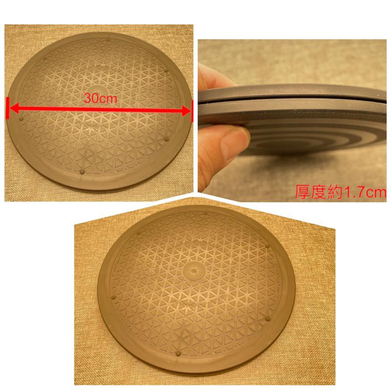 陶藝轉盤轉台旋轉盤展示架塑料餐桌轉盤快遞打包轉盤旋轉底座高承重展示轉檯塑膠製旋轉座聚寶木瓶轉座蛋糕台-細節圖3