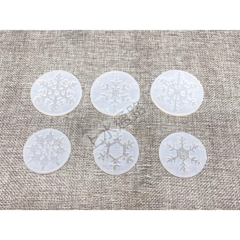 台灣現貨 1組6款雪花鏡面矽膠模具 巧克力翻糖模具甜點模具黏土模具糖果模具軟陶輕黏土模水晶耶誕裝飾吊墜diy手工滴膠套裝-細節圖3