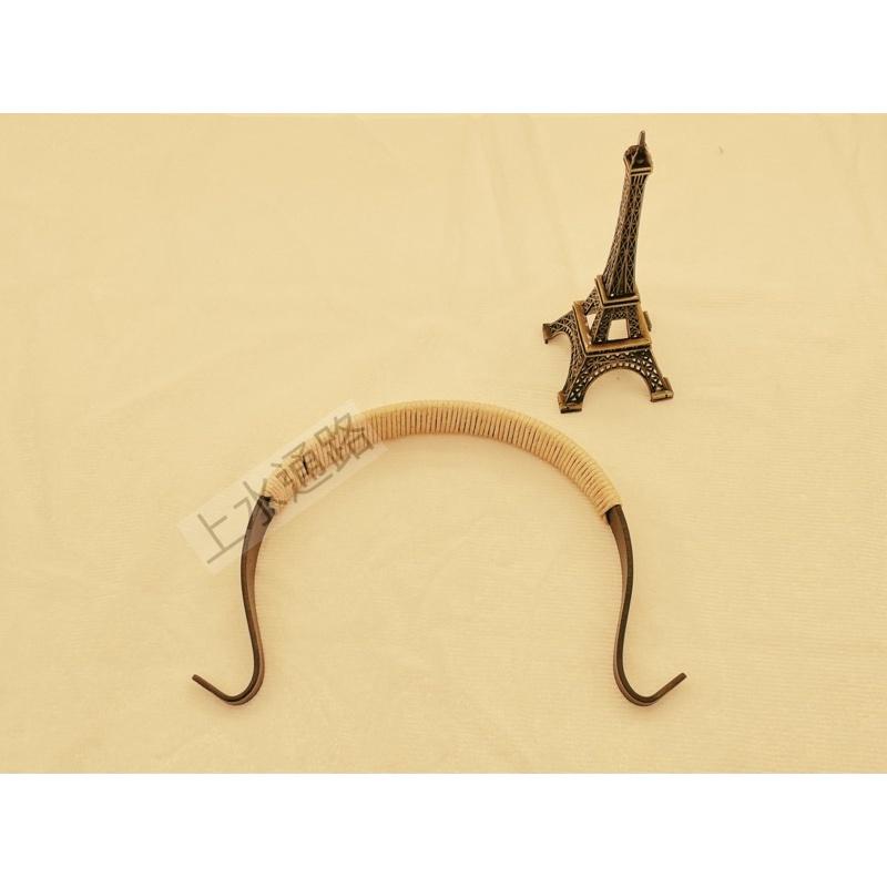 台灣現貨黑色烤漆棉繩款長鉤直出茶壺提樑把手黑色烤漆綁棉繩茶壺提手把外鉤壺提樑把手防燙配件茶壺手柄配件-細節圖8