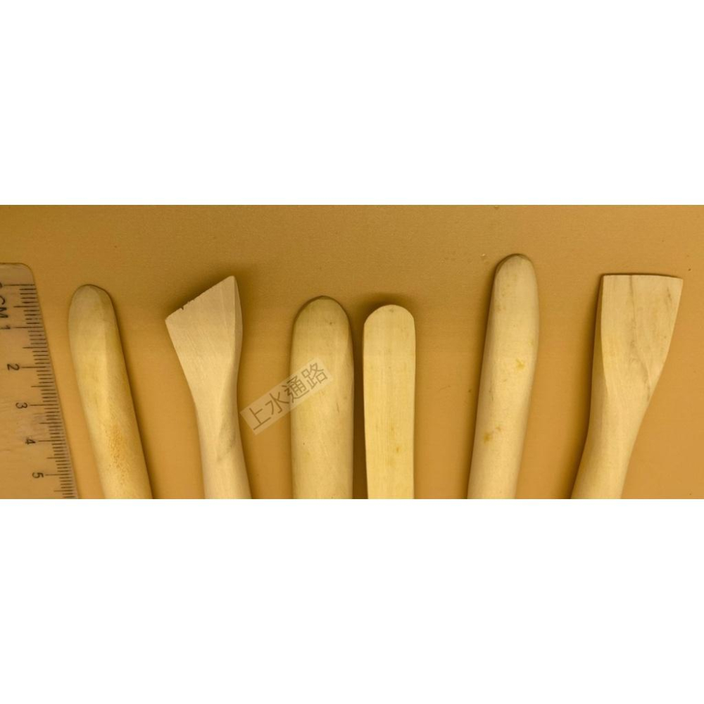 6＂單頭修坯刀組(6件組)陶藝工具大全修坯扁絲刀6件套陶藝工具手工陶瓷作坊拉坯修坯刮刀泥塑刀手辦-細節圖6
