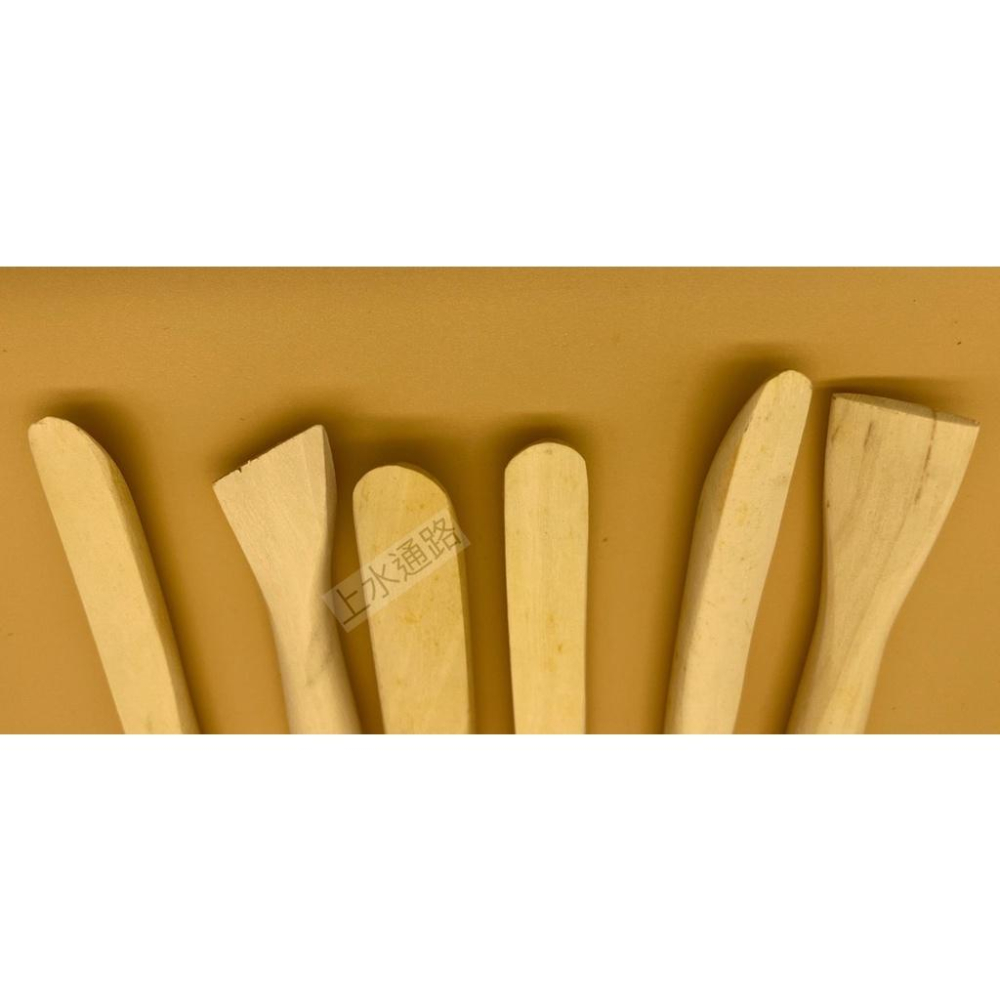 6＂單頭修坯刀組(6件組)陶藝工具大全修坯扁絲刀6件套陶藝工具手工陶瓷作坊拉坯修坯刮刀泥塑刀手辦-細節圖8